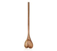 Artibetter Cuillère en Bois de Cœur à Manche Long - Ustensile Cuisine Réutilisable pour Mélanger Miel, Dessert et Thé - Accessoire Pratique pour Maison et Fournitures Cuisine