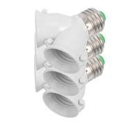 Artibetter Douille De Lampe E27 Double En y Ignifuge Pbt, Adaptateur Convertisseur Culot Lampe Led Halogène, Répartiteur Éclairage Intérieur Lot De 3 Pour Ampoules Électriques