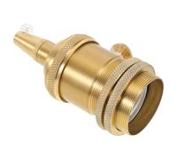 ARTIBETTER Douille de Lampe Installation Facile et Résistante la Poussière Vintage en Alliage D'aluminium Or Accessoire Élégant Rétro pour Lampes de Table et Luminaires