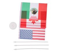 Artibetter Drapeau de Table Américain 2026 en Plastique et Tissu avec Hampe Stable, Mini Drapeau Décoratif pour Bureau et Salle de Réunion, Esprit Festival et Artisanat Soigné Réutilisable