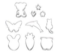 Artibetter Emporte-pièces Coupe Nette en Acier Inoxydable Kit de 10 Anti-rouille Forme Lapin pour Biscuits pour Pâtisserie et Fêtes D'garçon et Filles