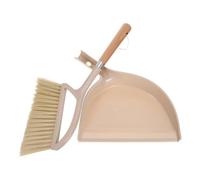 Artibetter Ensemble Balai à Main et Pelle à Poussière en Bois et Plastique avec Prise Confortable, Petite Brosse de Nettoyage Portable pour Bureau et Table