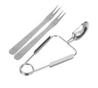 Artibetter Ensemble de Pinces à Escargots Léger Fourchettes Ergonomiques en Acier Inoxydable Robuste Cuisine Service des Fruits de Mer
