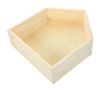 Artibetter Étagère Murale Flottante Design Moderne Effet Visuel Soigné en Bois Beige, Forme Maison, pour Rangement Bureau et Chambre