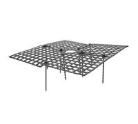 Artibetter Grille Pot de Fleurs de Protecteur Noir, en Terre pour Plantes | Couvercle Ajouré, Usage Jardin et Maison, Léger à Transporter, Protège les Racines