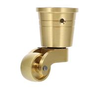 Artibetter Grosse Roulette en Laiton pour Meubles, Pivotante 360 Degrés | Protège le Sol, Usage Maison et Bureau, Charge Robuste, pour Présentoirs et Mobilier, Finition Or