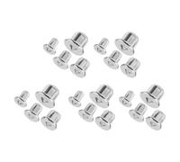 Artibetter Jeu de Goujons de Centrage en Acier Chromé, 20 Pièces, Outil de Perçage Précis pour Travail du Bois, Alignement D’assemblage Tenon et Tourillon, Accessoire Menuiserie Bricolage