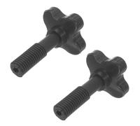ARTIBETTER Kit de Rechange pour Fauteuil de Porche et Balançoire Extérieur Support Sécurisé en Plastique et Fer Noir pour Réparation de Toit en Jardin