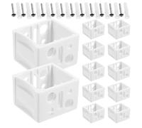 Artibetter Kit de Réparation pour Stores avec 12 Supports Universels Blancs en Abs pour Stores Horizontaux de 1 Pouce, Design Moderne et Installation Facile sur Cadres de Fenêtres