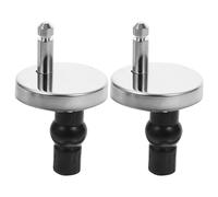 Artibetter Kit Fixation Abattant Wc Inox Robuste Vis Rapides et Charnières Durables Compatible Siège Toilette avec Installation Facile et Surface Polie Anti-corrosion