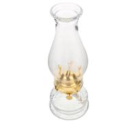 Artibetter Lampe à pétrole rétro en Verre : Lanterne à kérosène Vintage pour Un éclairage d'ambiance Chaleureux - Chambre décorative en Verre Transparent, idéale comme Centre de Table ou