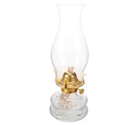 Artibetter Lampe à pétrole Vintage en Verre : Lanterne à pétrole Vintage pour Un éclairage d'ambiance Chaleureux - Chambre décorative en Verre Transparent, idéale comme Centre de Table ou