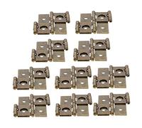 Artibetter Lot de 10 Charnières à Double Action en Fer Vert, Charnières de Porte Silencieuses et Sûres pour Portes et Armoires, Adaptées aux Travaux de Bâtiment et Réparation