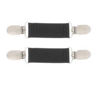 ARTIBETTER Lot de 2 Pinces à Col de Pull Élastiques Noires, Clips Décoratifs pour Cardigan et Écharpe, Accessoires Vintage Multifonctions pour Vêtement Femme, Maintien et Ajustement Élégants