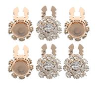Artibetter Lot de 3 Couvre-Boutons de Manchette Amovibles pour Chemises Homme et Femme, Boutons Décoratifs en Strass, Accessoires Bijoux Élégants pour Mariages, Occasions Professionnelles