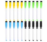 Artibetter Lot de 40 marqueurs effaçables à sec pour tableau blanc, marqueurs à craie liquide avec pinceau éponge, stylos à dessin à pointe fine à base d'eau pour le bureau et la maison.