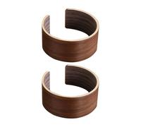 Artibetter Manchons de Tasse Réutilisable en Noyer Ergonomiques et Résistants à L'usure Lot de 2 Pièces pour Gobelets et Bouteilles pour Tasses à Café