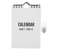 Artibetter Mini Calendrier Mural 2026 Élégant en Papier et Métal, Design Décoratif, Gain de Place avec Écriture Fluide, Maison Voyages