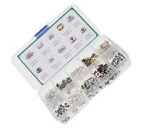 ARTIBETTER Mini interrupteurs tactiles à bouton-poussoir pour voiture, 250 pcs, plastique, interrupteurs de remplacement automobile, contrôle d’éclairage intérieur
