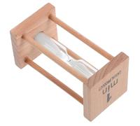 Artibetter Mini-minuteur Sablier de 1 Minute en Bois et Verre Blanc, Décoration de Bureau Délicate et Présent pour Garçon et Filles et Récompense D'enseignement