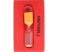 Artibetter Minuteur Sablier Fonctionnement Silencieux pour Garçon et Filles 3/5/7 en Bois et Verre Rouge Minuterie Multifonction pour Compter D'écran ou Cuisson Œufs