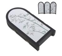 Artibetter Paravent Décoratif Chinois de Bureau en Acrylique, Pliant | Format Mini à 3 Panneaux, Pose Rapide, Usage Table Basse ou Bureau, Pièce D’accent Asiatique