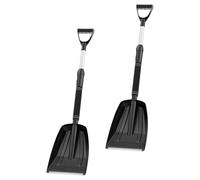 Artibetter Pelle à Neige Rétractable Portable pour Voiture 2pcs en Alliage Abs Léger Poignée Ergonomique pour Déneigement Hivernal et Fixation sur Véhicule