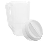 Artibetter Pichet à Jus avec Couvercle Gradué 2500ml en Plastique Blanc