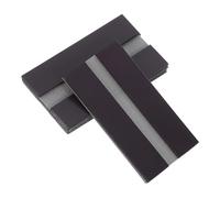 Artibetter Pinces Porte-documents Magnétiques Autocollantes en Pvc et Caoutchouc Souple, pour Bureau et Étude Lot de 5 Installation Latérale Écran Noir