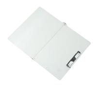 Artibetter Porte-documents avec Coins Arrondis en Acier Inoxydable Pliable Argenté, Design Ergonomique Portable Travail Terrain Professionnels en Déplacement