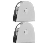 Artibetter Poulie pour Mât de Drapeau en Acier Inoxydable, Lot de 2, Argenté, pour Mât de Drapeau et Portail Coulissant, Fonctionnement Fluide, pour Lieux Fréquentés et Institutions