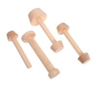 Artibetter Poussoir à Tartelettes aux Œufs en Bois Double Face Double Tête, Résistant la Déformation, pour Pâtisseries et Cheesecakes Faits Maison