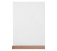 ARTIBETTER Présentoir Acrylique T de T Base en Bois, Porte-menu A4 Double Face, Facile à Installer, Solide pour Menus et Flyers en Magasin ou Salons