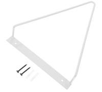 Artibetter Présentoir Blanc Fer Triangulaire pour Disques, Vinyle, Mural | Rangement pour Magazines et Albums, Installation Facile, Salon ou Bureau, Structure Résistante et Nettoyable