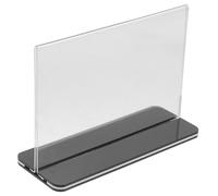 Artibetter Présentoir Robuste Porte-cartes de Visite en Acrylique Transparent Design Coulissant pour Affichage Professionnel sur Table, pour Menus et Signalétique