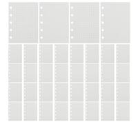 ARTIBETTER Recharge Papier Ligné à 5 Trous pour Organiseur Mini M5, 20 Feuilles par Paquet, Format A8, Papier Blanc Lisse, pour Bureau et Voyage