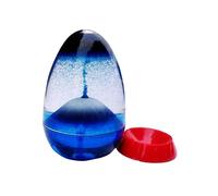 Artibetter Sablier Décoratif en Résine avec Base Bleu, Sable Flottant Créatif pour Décoration Chambre ou Bureau, Ornement de Table Original et Élégant