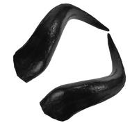 Artibetter Serrage-tête de Taureau Factices Accessoire Fait Maison Créatif et Attrayant en Plastique Noir de Taureau Factices pour Carnaval et Déguisement