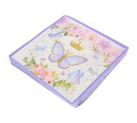 Artibetter Serviettes en Papier Imprimées pour Fête Motif Papillon, Lot de 100 Pièces, Absorption D'eau Forte, Décoratives Anniversaire la Maison