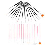 Artibetter Set de 30 Pinceaux à Pâtisserie en Plastique pour Décorer Gâteaux et Chocolat, Design Professionnel Formes Polyvalentes, pour Décoration de Pâtisseries à Domicile