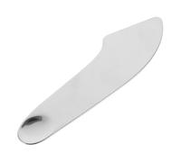 Artibetter Spatule à Crème en Acier Inoxydable Argentée pour Maquillage, Mélangeur Innovant pour Application Uniforme du Fond de Teint Visage