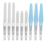 Artibetter Stylo pour Peinture Aquarelle pour Arts Couleur Aléatoire Pinceau à Encre 9 Pièces en Plastique Bleu avec Réservoir d'eau, Facile à Transporter et Exercices