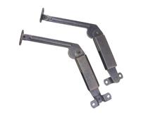 Artibetter Support à Ressort de Sécurité pour Armoire en Métal Argenté, Bras Long Facile à Installer, Surface Lisse, Lot de 2 Pièces pour Boîte en Bois et Placard