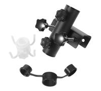 Artibetter Support de Parasol Robuste en Fer Noir pour Balcon, Fixation Verticale, Stabilité Renforcée Contre Le Vent, pour Cafés Extérieurs Animés