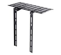 Artibetter Support de Refroidissement Noir en Acier Laminé à Froid pour Routeur TV Étagère Murale sans Perçage, Organisateur de Câbles et Rangement Pratique pour Écran