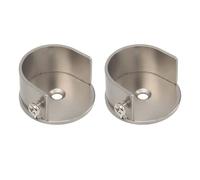 Artibetter Support Mural Pack de 2 Pièces 28mm pour Tringle à Rideaux Double Argenté, Facile à Installer et Nettoyer, pour Décoration de Fenêtres et Maison