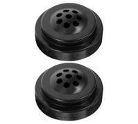 Artibetter Support pour Mini-Drapeaux Lot de 2 Socle à 8 Trous en Plastique Solide, Angle Réglable, Facile à Installer, pour Bureaux et Événements Professionnels