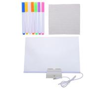 ARTIBETTER Tableau Lumineux LED en Acrylique Effaçable à Sec avec Support Stable et Stylos, Léger et Moderne pour Menus de Bar et Décoration Minimaliste