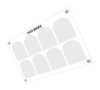 Artibetter Tableau Magnétique Effaçable Transparent Ardoise Blanche Aimantée Portable pour To Do List Planning Réutilisable pour Cuisine et Bureau
