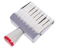 Artibetter Tampon Dateur Portable pour Horodatage Réutilisable 8 Chiffres en Caoutchouc Léger et Facile à Utiliser sur Paquet et Cartes Faites Main